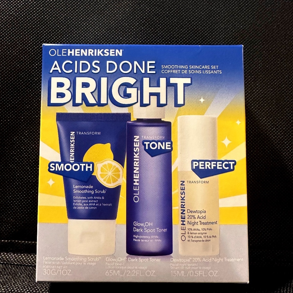 Ole Henriksen Acids Done Bright Set (Brand NEW - Unopened)